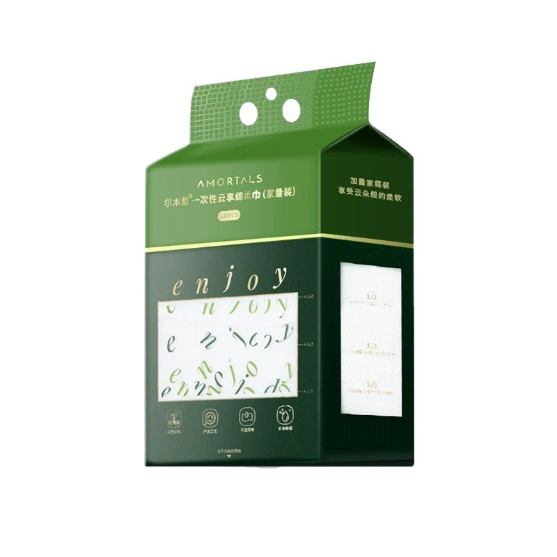 얼무타오 일회용 세안 타월 걸이형 추출식 두꺼운 가정용 팩