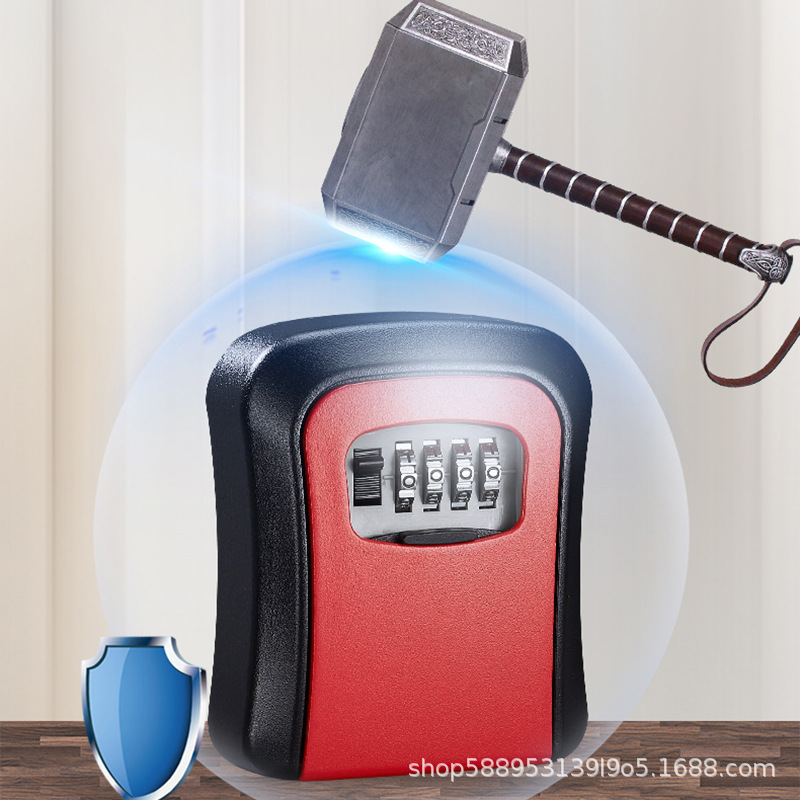 Decoración de caja de llaves de contraseña residencial tipo pared sitio de construcción puerta doméstica ojo de gato sin perforación producción de cerradura de contraseña al por mayor