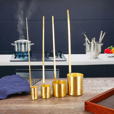 巴輪貝BALUNBEI純銅吊酒提子打酒器勺黃銅油提醬油勺打酒器盛酒器