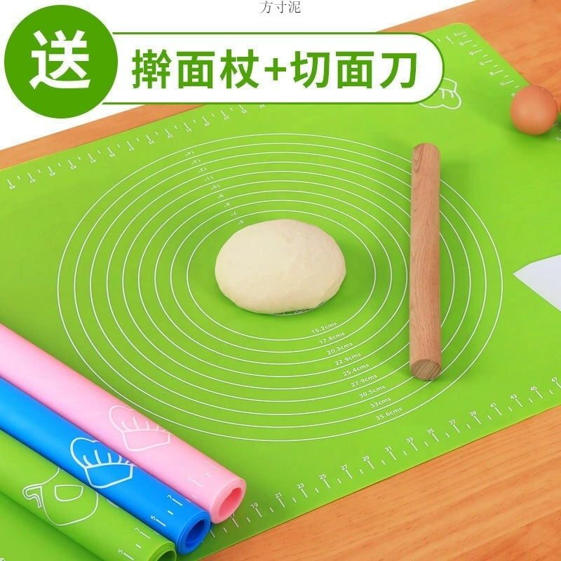Пищевая утолщение силиконовая прокладка для месильного лица Большая раскатка и панель для выпечки инструментов не прилипают к разделам Домашняя доставка