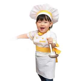 儿童学生小厨师多层制服套装幼儿园职业表演出拍照服饰团购工作服