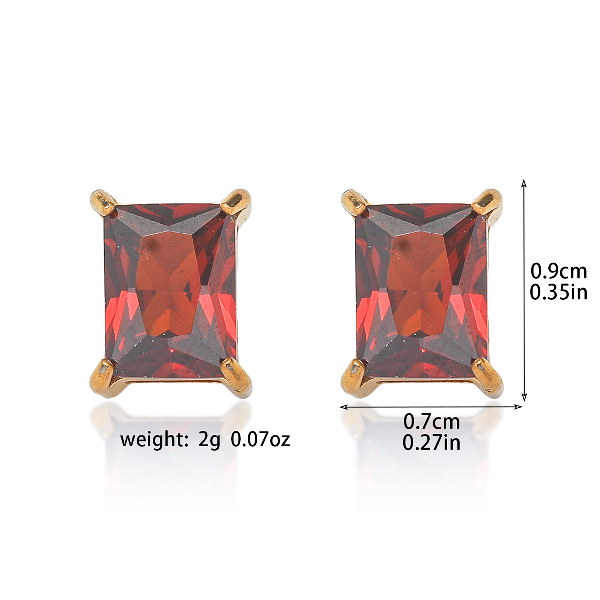 1 Pair Geometric Classic Style 304 Stainless Steel Ear Studs display picture 1