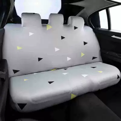 Elastic Car Rear Seat Cover, One-Piece Seat Cushion and Backrest Cover, Fabric Waterproof Rear Seat Cover
