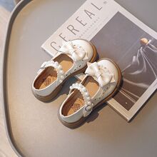 女童单鞋软底公主鞋小公主2025春季新款宝宝鞋子爆款黑色小皮鞋