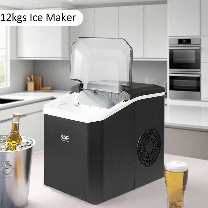 Cross-Border Ice Machine Household Small Desktop Desktop Intelligent Fully Automatic Fast Commercial Ice Machine Low Power 110W