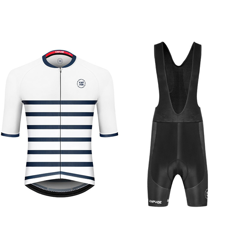 Ropa de ciclismo de manga media Monos exclusivos transfronterizos Traje de verano Bicicleta de carretera Bicicleta Transpirable Top de hombre