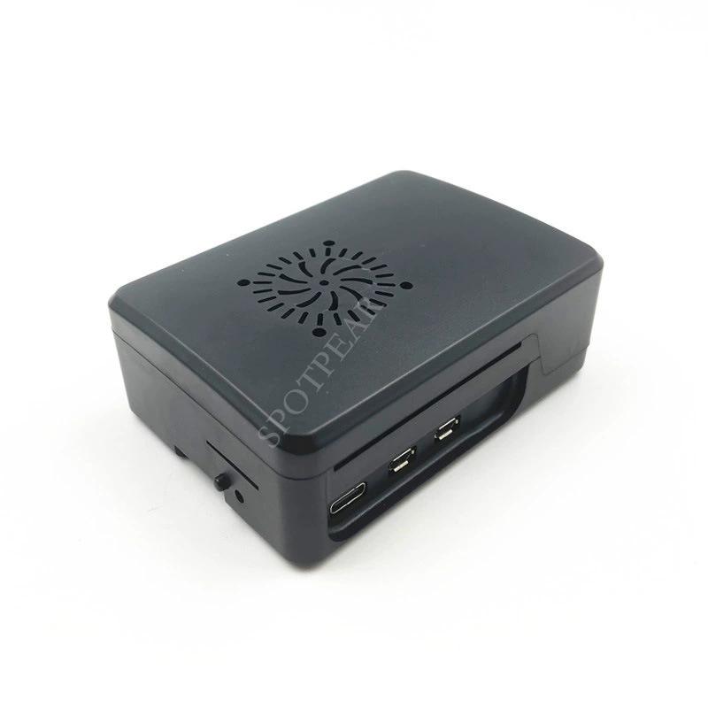 Корпус Raspberry Pi 5 ABS-наливной формовочный корпус может быть оснащен радиатором вентилятором Корпус Raspberry Pi 5