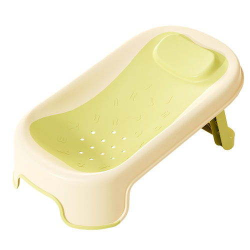 Baby bath rack bath net can sit and lie baby lying support bracket anti-slip mat newborn bath folding bath bed rack batch