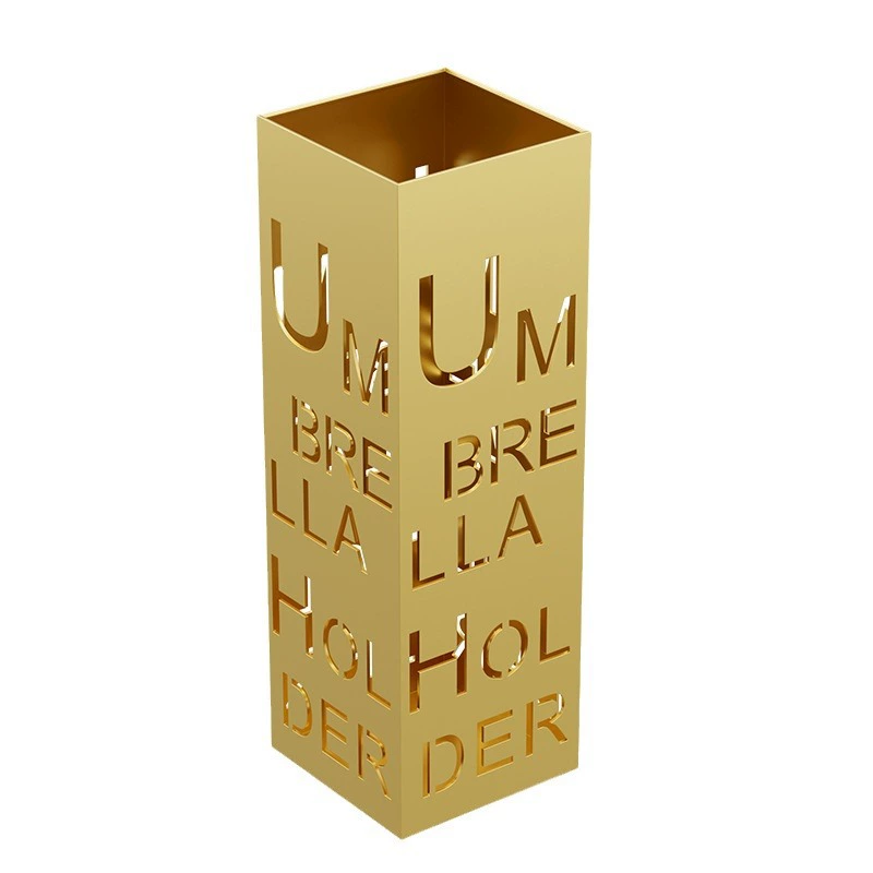 Creative letters Golden Iron Education Office Umbrella House House Furnishing Barrel Putting Umbrella Company Hotel Cross-border