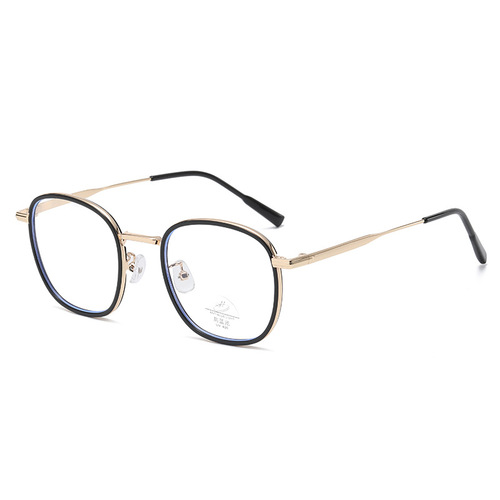 M2737 Xiaohongshu same style square TR retro flat mirror lightweight literary and artistic female student myopia mirror frame 01213