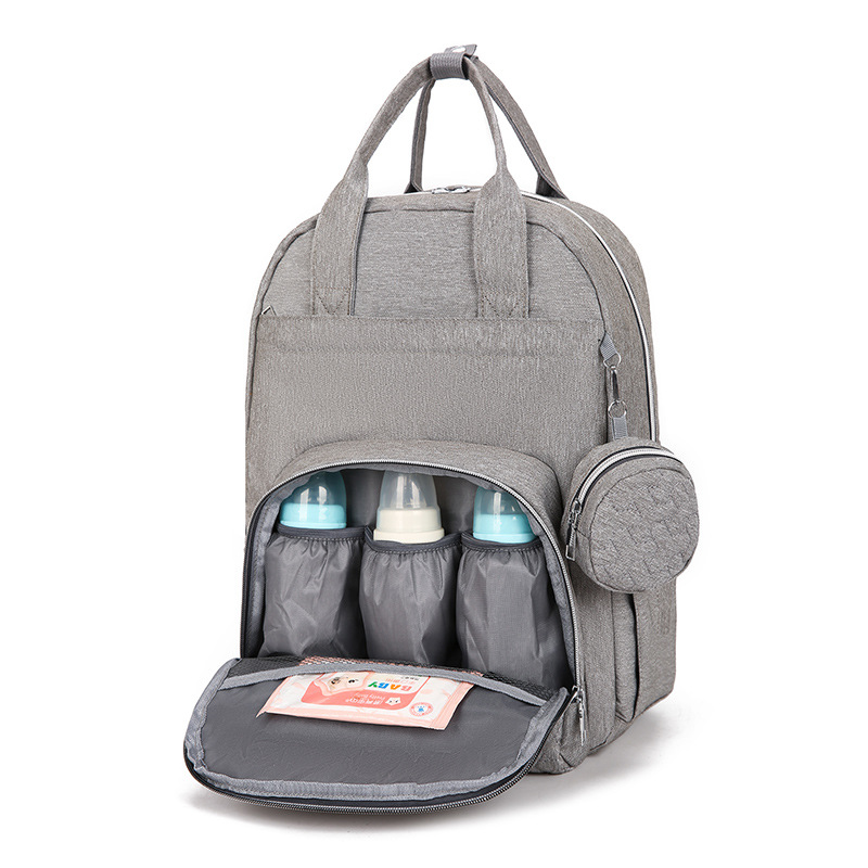 Nuevo paquete de tres piezas de doble hombro para la madre y el bebé multifuncional bolsa de aislamiento térmico impermeable bolsa de almacenamiento de leche de separación seca y húmeda