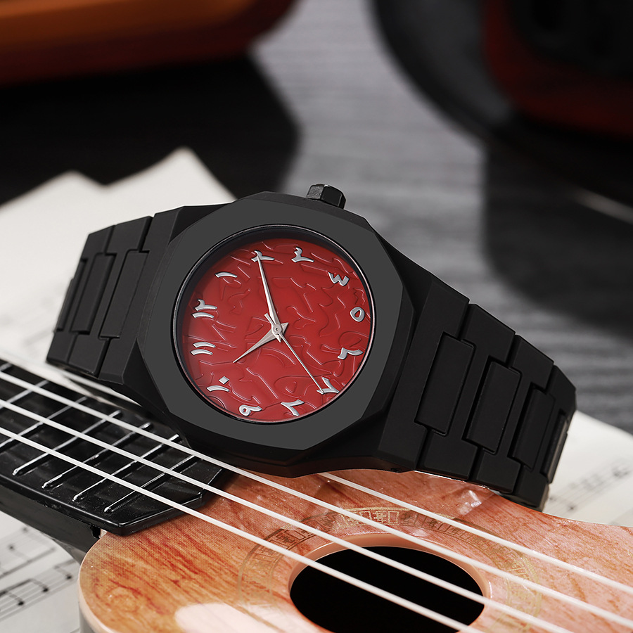 Relojes para hombre, relojes de mujer de alta gama resistentes al agua, relojes de cuarzo de plástico populares para hombre en el Sudeste Asiático y Oriente Medio