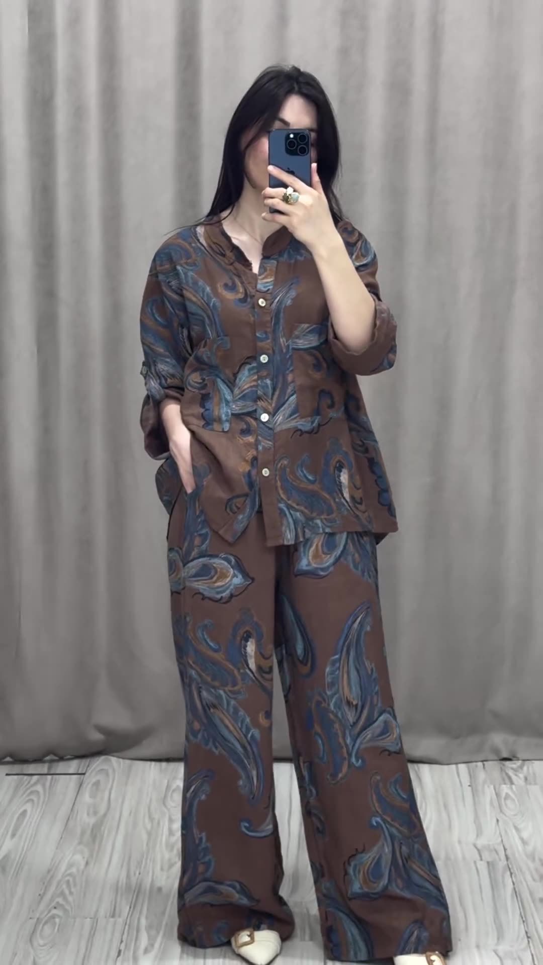 Women's Pant Set Forest Style Leisure Suit Comfortable Two Piece_voghion.com