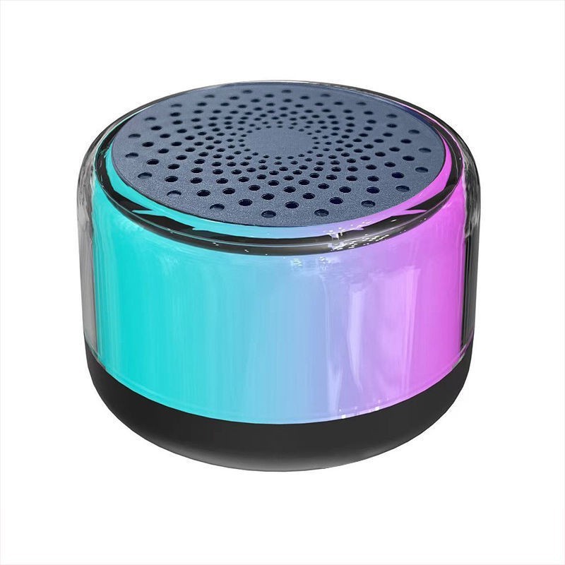 Black colorful bluetooth speaker
