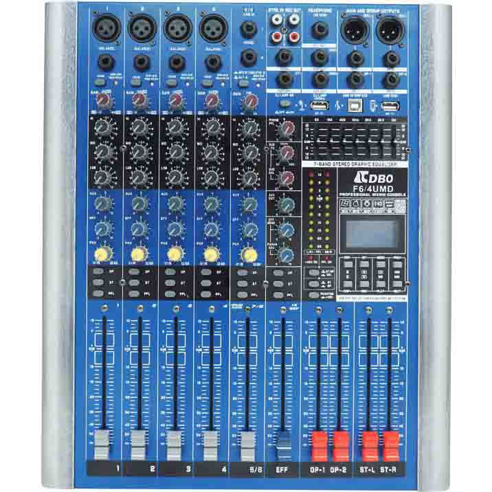 供应CDBO卡迪宝品牌  F6/4UMD专业调音台  带效果两编组带均衡