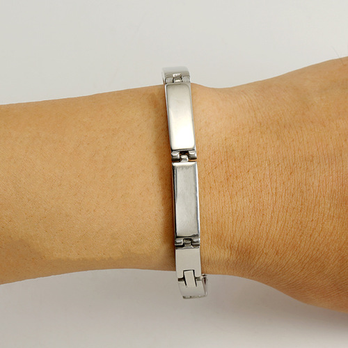 Cross-border European and American fashion 18K stainless steel bead bracelet for women, personalized titanium steel versatile women's bracelet, ring, jewelry.