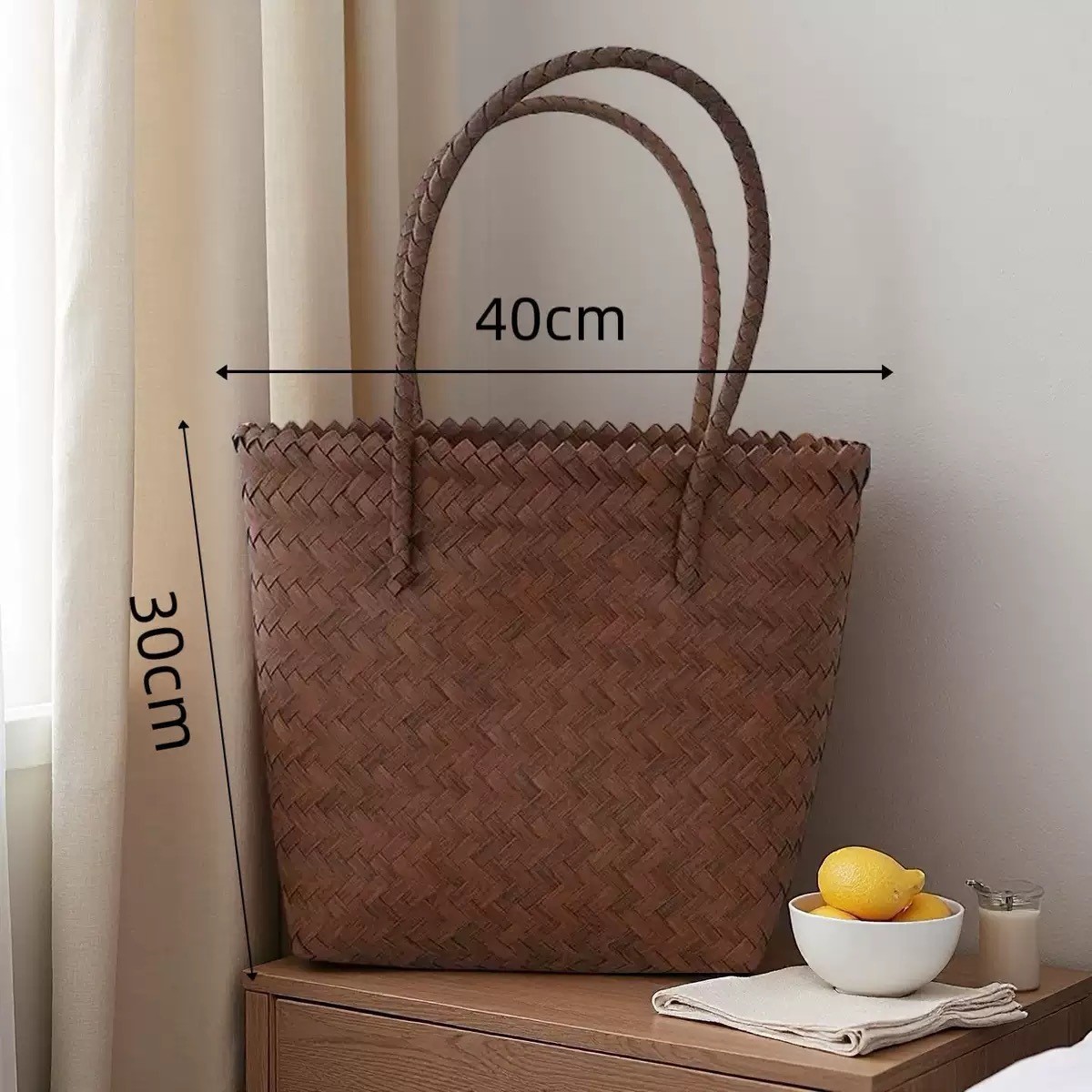 Brown long handle/large size