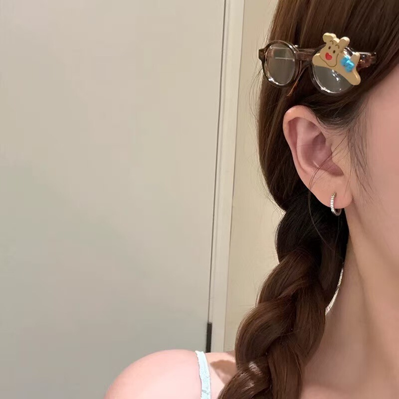 超可爱韩系简约蝴蝶结小狗发夹简约卡通童趣时尚百搭刘海前额发夹|undefined