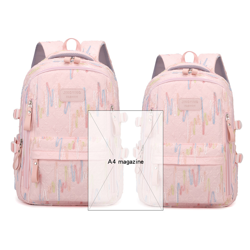 Mochila coreana de gran capacidad, mochila de alta belleza, mochila dulce, mochila de estudiantes universitarios de secundaria, tamaño.