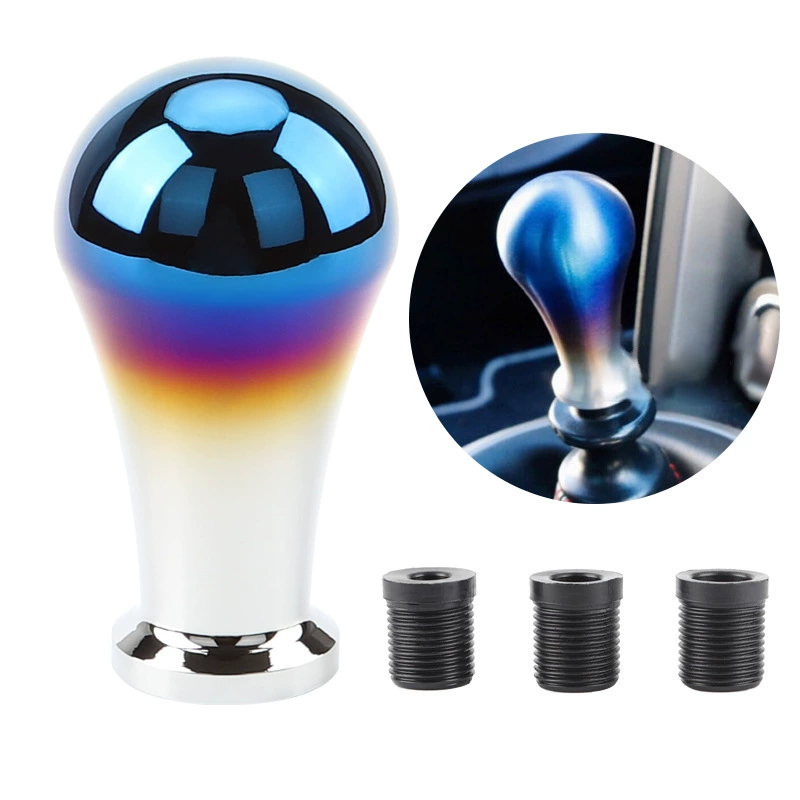 Автомобильный модифицированный запеченный синий металлический рычаг переключения передач, сферический рычаг переключения передач, аксессуары для гоночной модификации, ручная головка шестерни