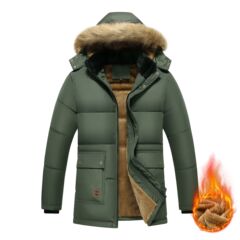 新しいメンズ綿服、お父さん服、ベルベット暖かい綿ジャケット、中高年ゆったりメンズ綿服、国境を越えた外国貿易