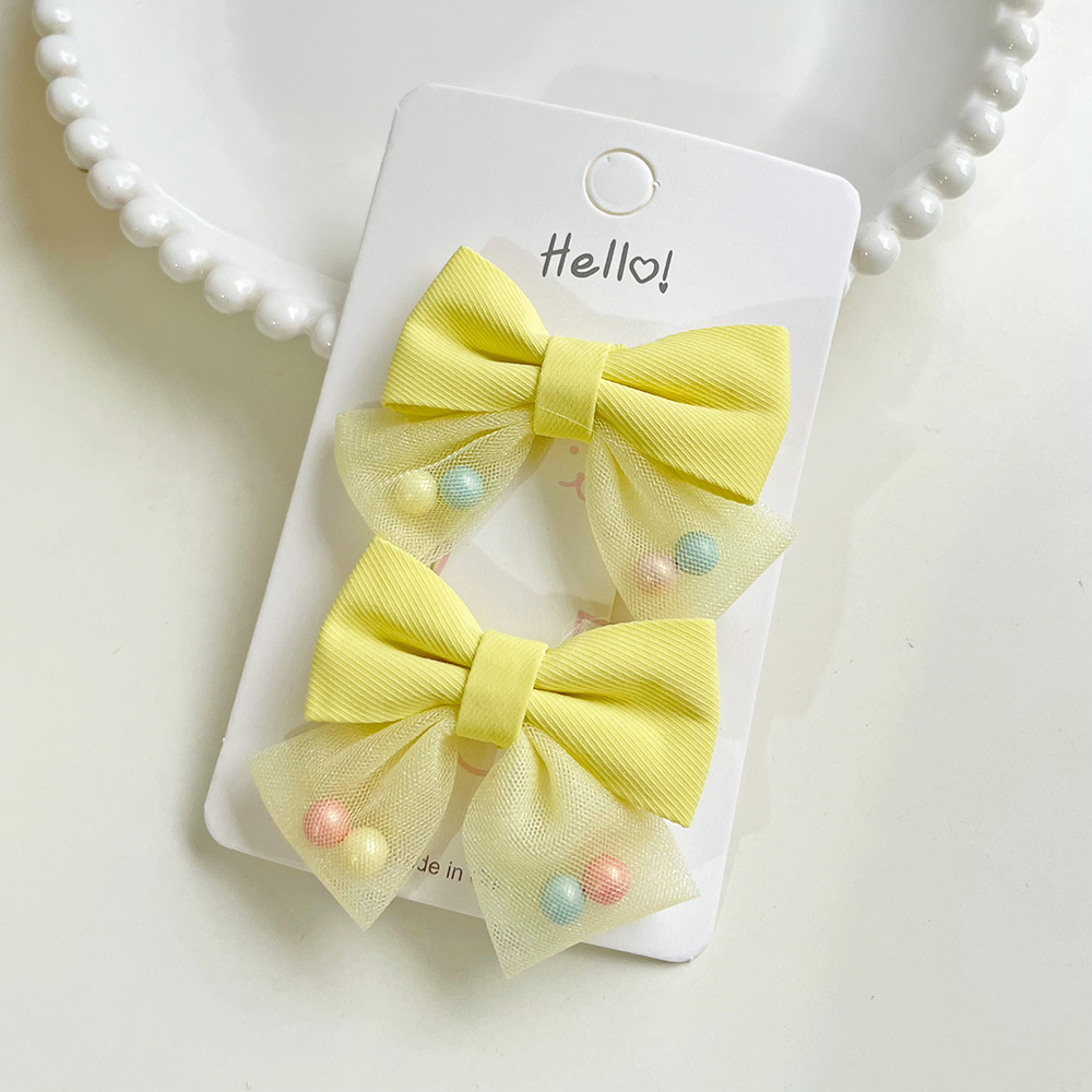 Women's Sweet Simple Style Bow Knot Gauze Hair Clip display picture 7
