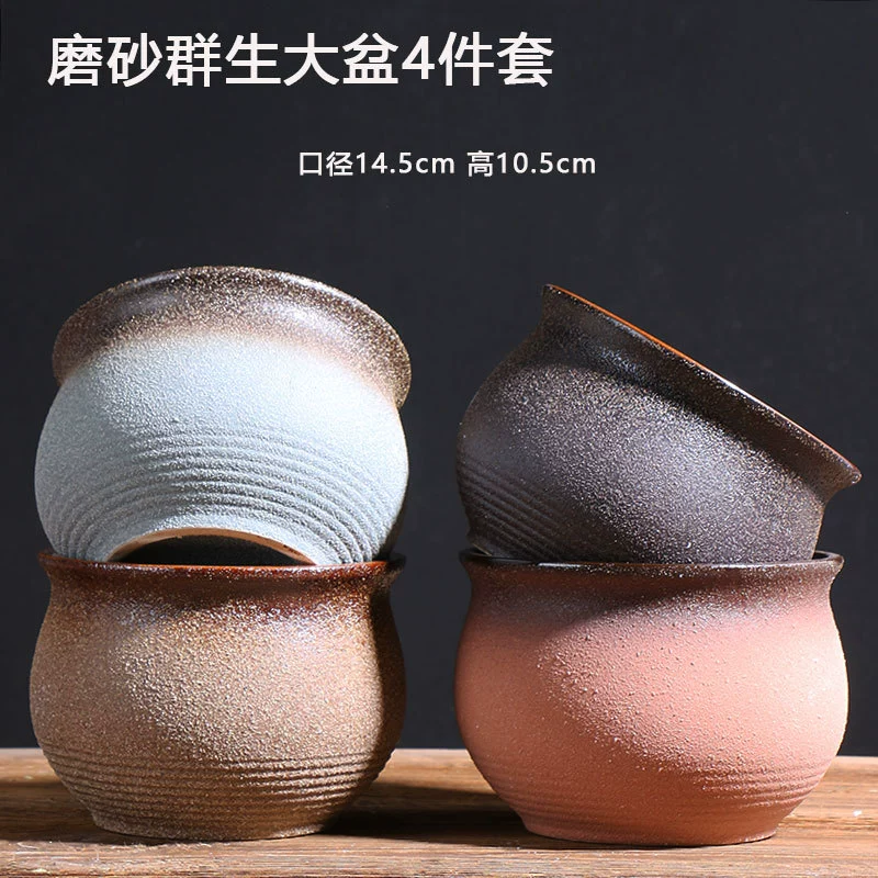 Creative Ceramic Flower Pot, Handmade Factory Direct, Assorted Decorative Designs, Small 7–10 cm