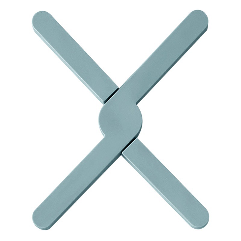 En FORMA DE X plegable creativo estera de aislamiento hogar cocina olla tazón taza platillo anti-escaldadura de alta temperatura de silicona resistente antideslizante mesa de comedor estera