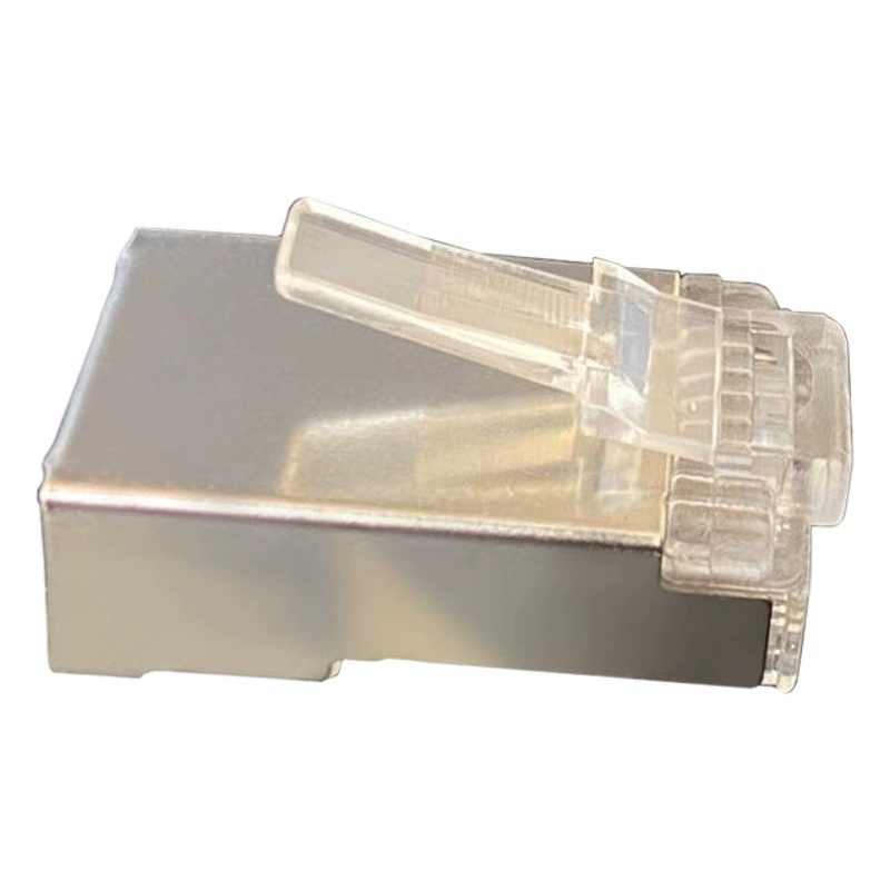 Сетевой кабель Fangbei RJ45 с кристаллической головкой 8P8C CAT5E, экранированная кристаллическая головка категории 5e, позолоченная кристальная головка