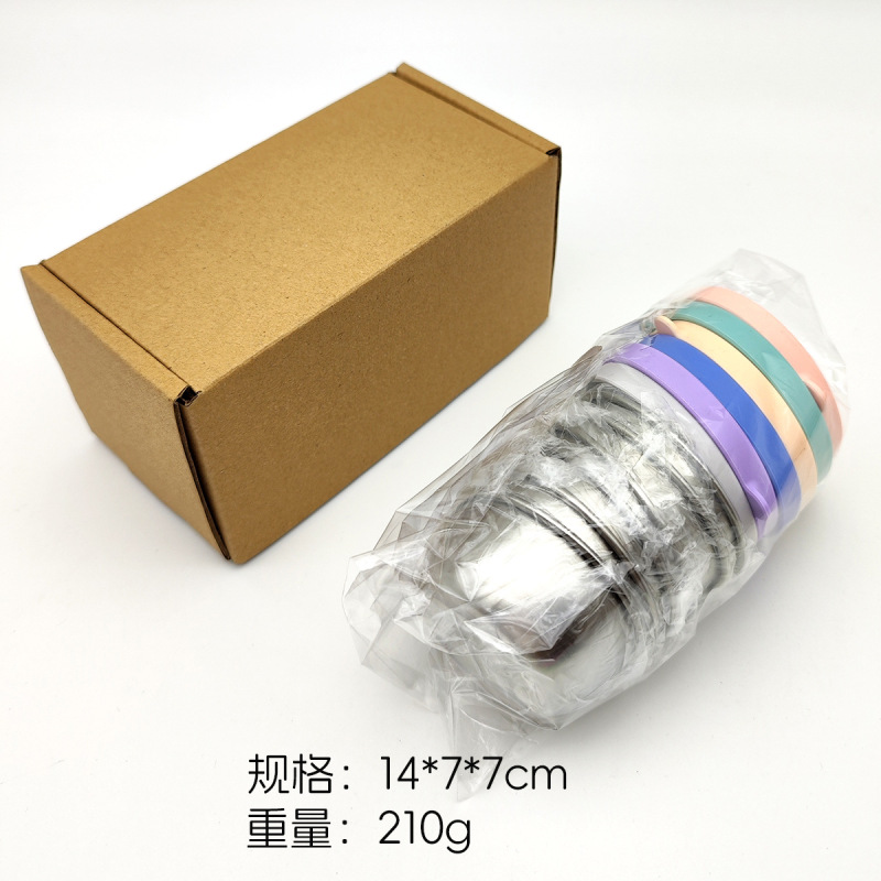 クロスボーダー 304 ステンレス鋼調味料皿パターンなし密封シリコン蓋 40 ミリリットルソースカップ屋外ポータブルディップカップ|undefined