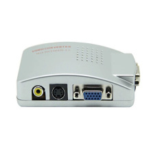 VGA转AV转换器 VGA转S-video VGA三合一多功能转换器VGA转老电视