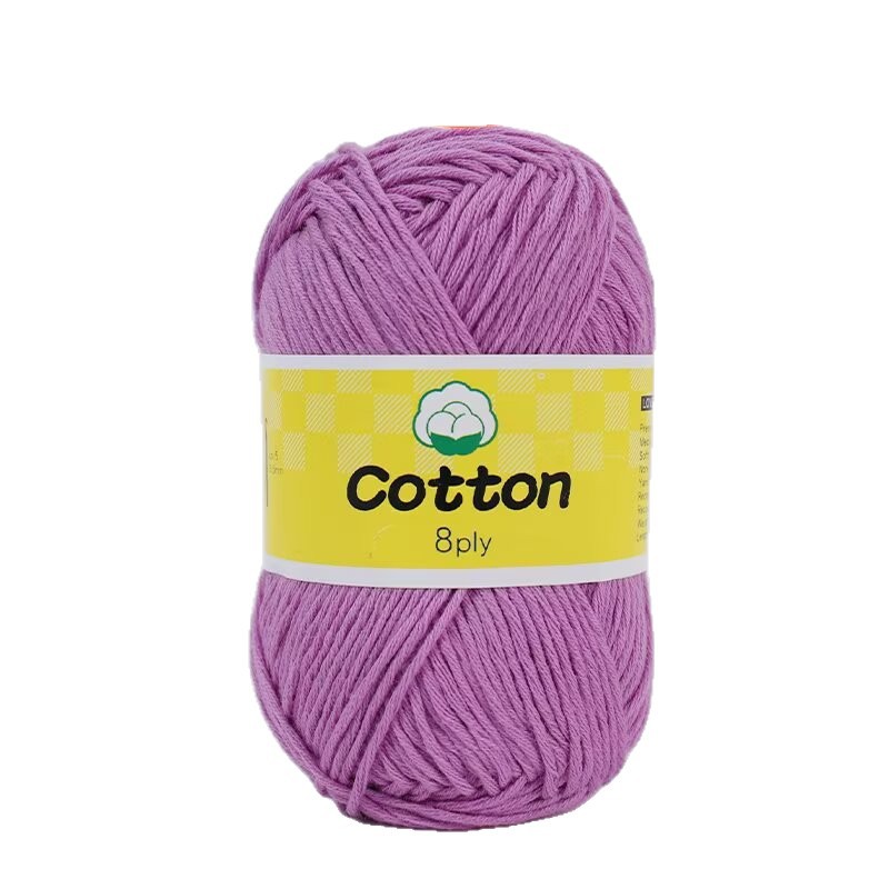 8 hilos de algodón de leche peinado de color sólido hilo de algodón tejido a mano bebé bebé bebé hilo de ganchillo hilo de muñeca al por mayor