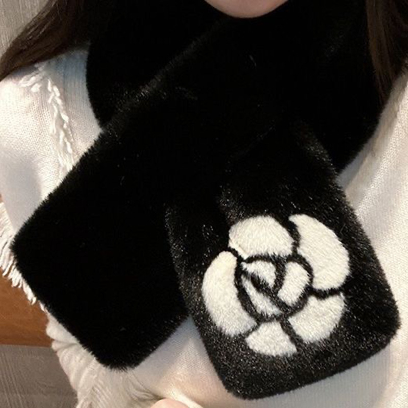 Juego de Bufanda y Orejeras Térmicas de Peluche para Invierno