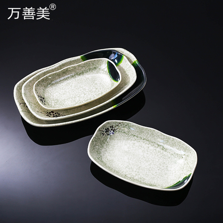 Imitation Ceramic Plate Hot Pot Dish Plate Plastic Plate Imitation Porcelain melamine Restaurant Restaurant Cold Dish Plate