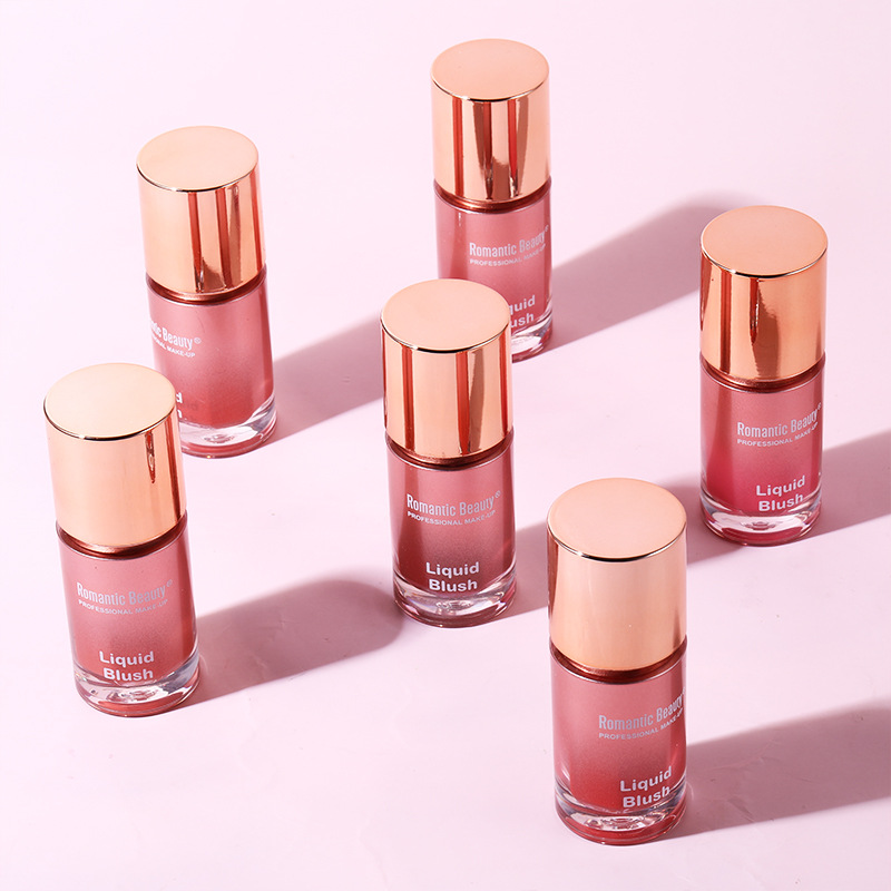 El blush líquido transfronterizo es un blush polivalente, un blush mate, un blush de color natural duradero.