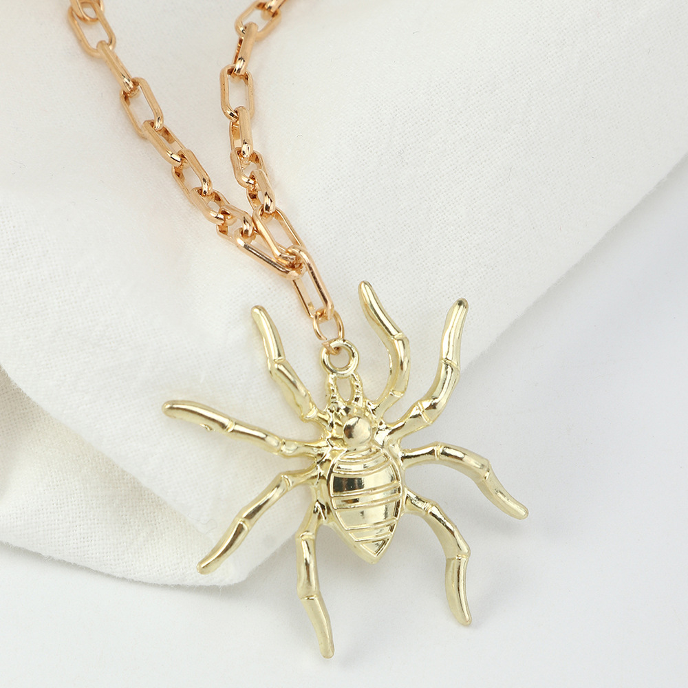 Halloween Spider Shape Pendant Necklace Wholesale Nihaojewelry