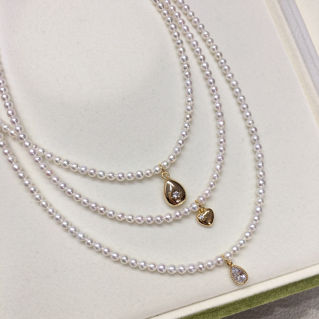 Luxury Pearl Choker Necklace With Magnetic Clasp For Women_voghion.com