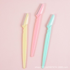 Eyebrow razor safety mini eyebrow razor beauty tool simple eyebrow razor straight handle portable factory wholesale