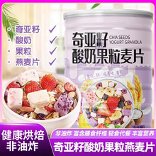 奇亚籽酸奶果粒燕麦片水果坚果酸奶即食养生粉麦片泡燕麦搭档果味