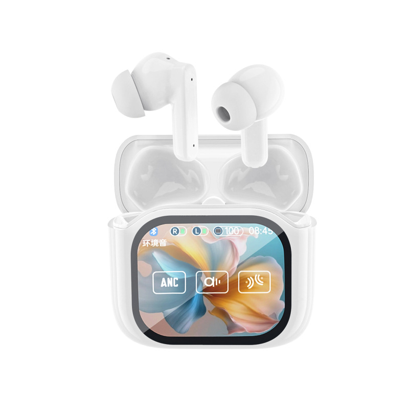 国境を越えた新製品 JM19 Bluetooth ヘッドセット カラースクリーン ANC 両耳ノイズキャンセリング インイヤー型 TWS ワイヤレス Bluetooth ヘッドセット|undefined