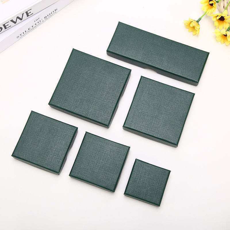 44g Weight Fashion Solid Color Paper Jewelry Boxes 1 Piece
