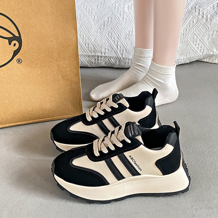 Thick-Soled Moral Training Shoes for Women 2025 Autum New Low-Cut Fashion Trendy Casual Shoes Sports Versatile Student Forrest Gump Shoes Thick-Soled Moral Training Shoes for Women 2025 Autum New Low-Cut Fashion Trendy Casual Shoes Sports Versatile Student Forrest Gump Shoes
