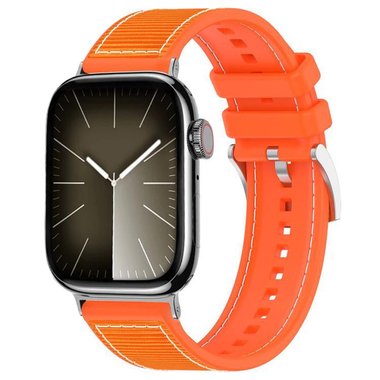 xDfind Nylon compuesto trenzado correa de silicona para Apple Watch 42 / 44 / 45 / 46 / 49mm 22