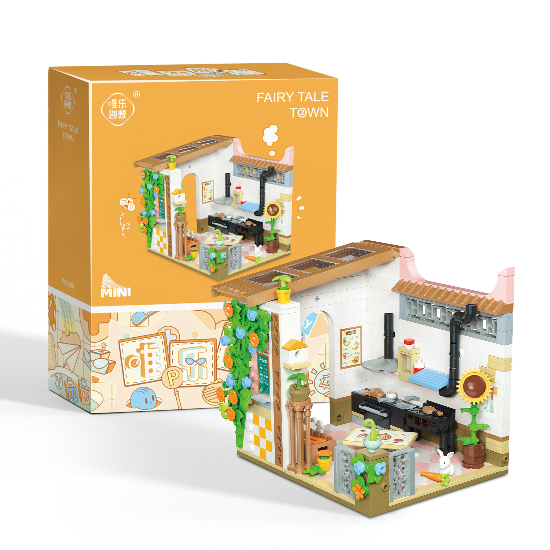 WL micro-partícula rompecabezas micro-partícula ensamblado DIY bloques de construcción de juguete 2033-2036 Street View serie de entrega al por mayor