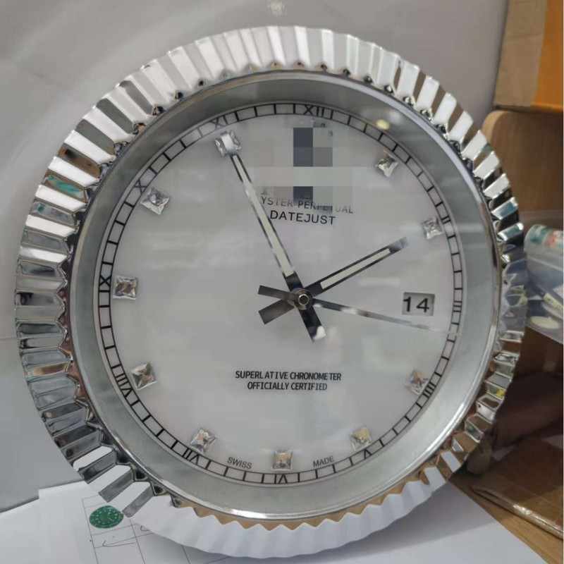 一件起批金属不锈钢夜光客厅挂钟GMT静音钟表专供出口Wall clock|undefined
