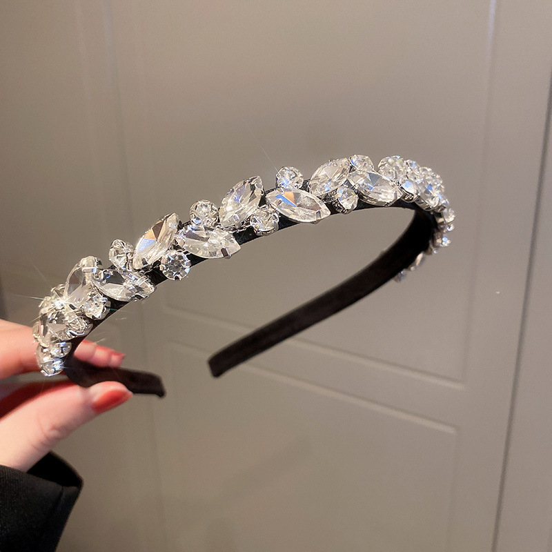 Tela fresca a rayas simple diadema Corea del Sur todo partido dulce lindo diadema Red roja alta Cráneo superior del pelo presionando accesorios para el cabello