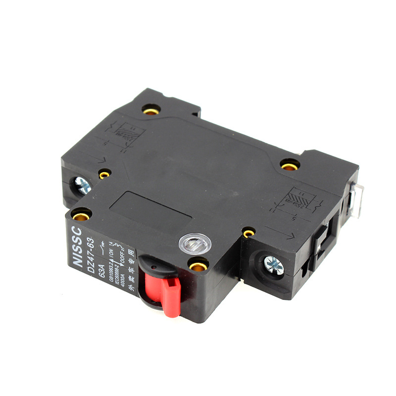 Electric Vehicle Air Switch 48V60V72V Dc Circuit Breaker B63A Overload Power-Off Protection Circuit Breaker for Delivery Vehicles