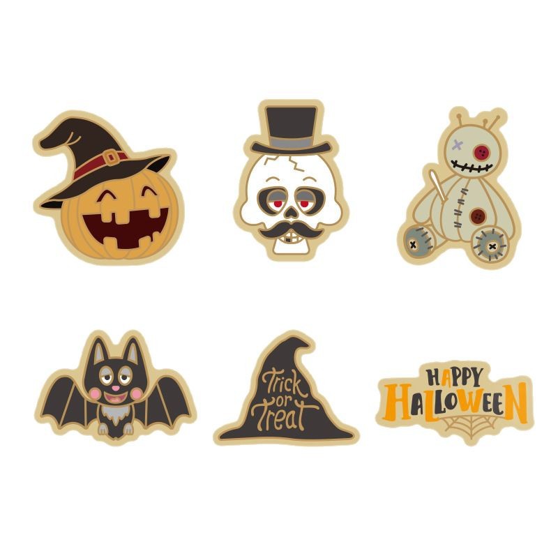 Temas de Halloween molde de galletas dibujos animados horneado molde de flip DIY 3D estereoscopic prensado molde de corte de galletas de helada