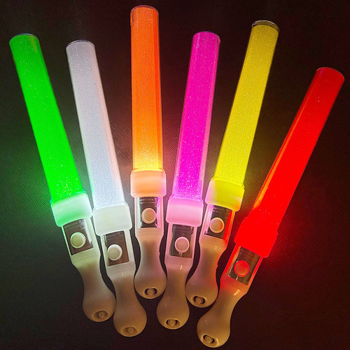 Glow stick, glowing love stick, flashing five-pointed star stick, sound sand ball stick, heart comparison activity label, logo wholesale