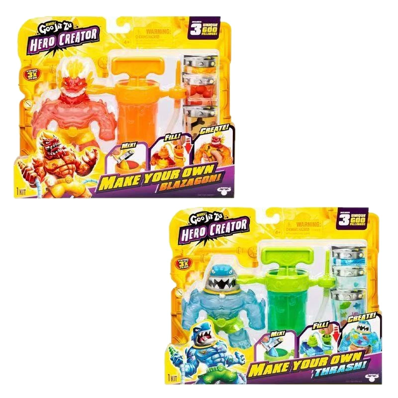 Лось Cool Muscle Group Goo Jit Zu, игрушки-антистресс из мягкой резины, креативные релакс-игрушки, глубоководный герой, животные